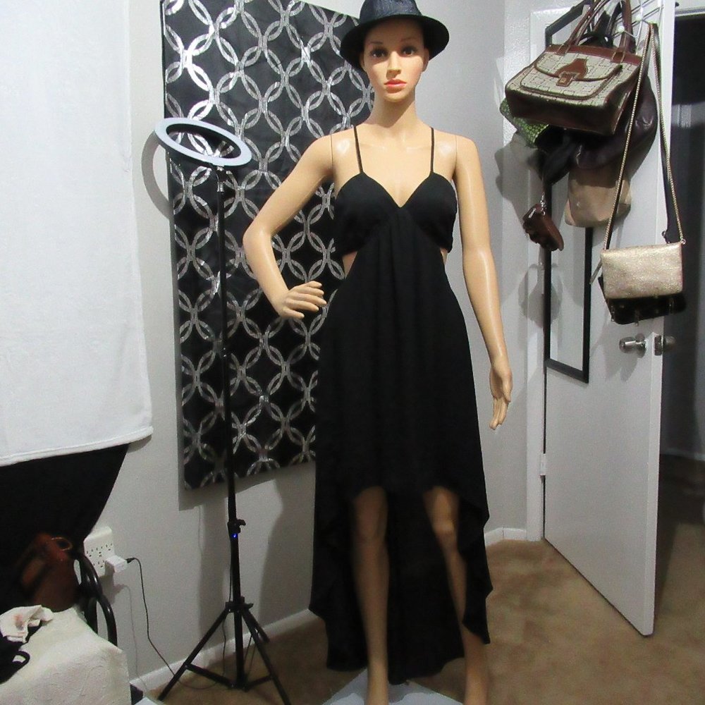 Express High /low black dress size 6